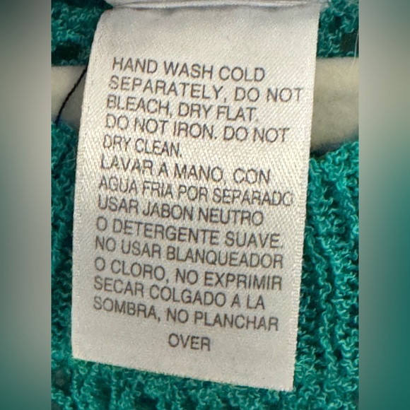 Beach Lingo Sz M Turquoise Mesh Beach Cover-Up - Picture 7 of 8